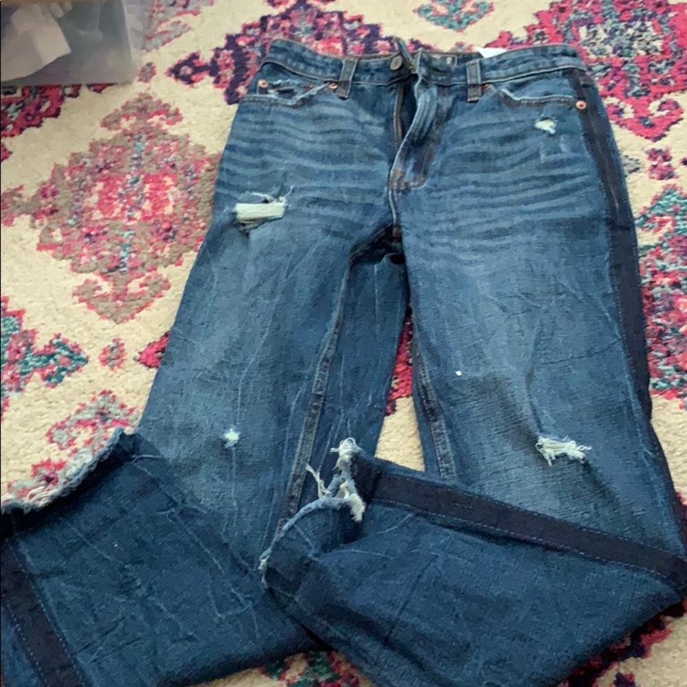 EUC Abercrombie and Fitch high waist jeans